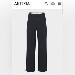 Aritzia Wilfred Effortless Pant Crepette Black size 2 short